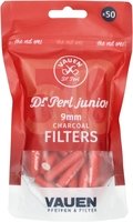 Vauen Dr. Perl Junior Aktivkohlefilter 9mm The Red Ones (50 Stk.)