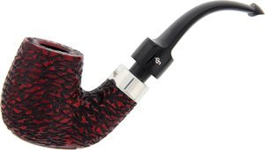 Pfeifen Serienpfeifen  Peterson Rustic Bent rot - Lippenbiss
