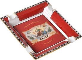 Zigarrenzubehör Aschenbecher  Elie Bleu La Flor de Alba rot 4er