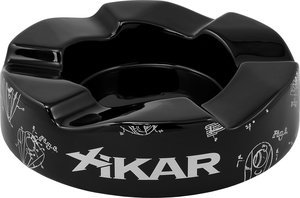 Zigarrenzubehör Aschenbecher  Xikar Wave schwarz und weiß (429WDBK)