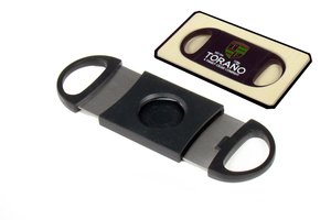 Carlos Torano Cigarcutter 50030 Carlos Torano Logo (Doppelklingencutter schwarz)