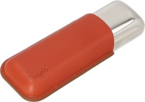 Zigarrenzubehör Etui  Angelo Leather/Metal brown/chrome (812025)
