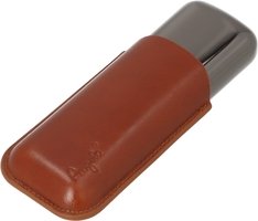 Zigarrenzubehör Etui  Angelo Leather/Metal brown/anthracite (812022)