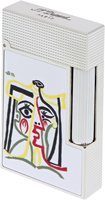 Zigarrenzubehör Feuerzeug  S.T. Dupont Picasso white/palladium (C16001)