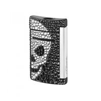 Zigarrenzubehör Feuerzeug  S.T. Dupont Swarovski crystals & Chrome Skull (010093)