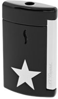 Zigarrenzubehör Feuerzeug  S.T. Dupont black white star (010531)