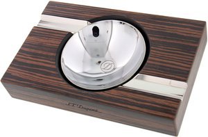 Zigarrenzubehör Aschenbecher  S.T. Dupont Ebony Wood & Metal (006037)