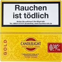 Zigarillos Deutschland  Candlelight Filter Cigars Gold (ehemals Vanilla)