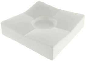 Zigarrenzubehör Aschenbecher  Guy Janot 4er Geo Quadrat Weiß (11011)