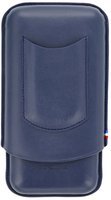 S.T. Dupont Zigarren Etui Leder 3er blau Atelier CL (183122)