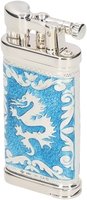 Pfeifenzubehör Pfeifenfeuerzeug  Sillems Doubleside Dragon Emaille azur (1991AZ)