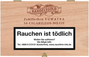 Zigarillos Deutschland  Handelsgold No. 139 Sumatra Cigarillos (50er Packung)