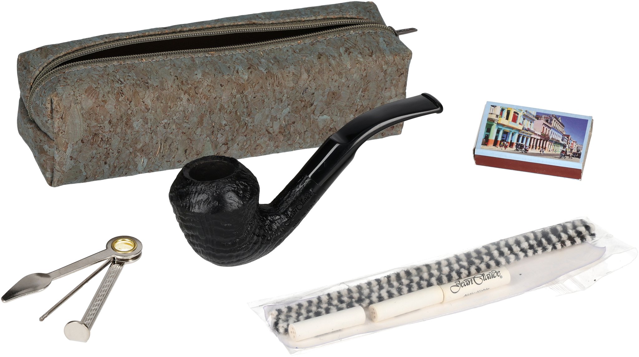  Jean Claude Pfeifenset Kork Grau_01