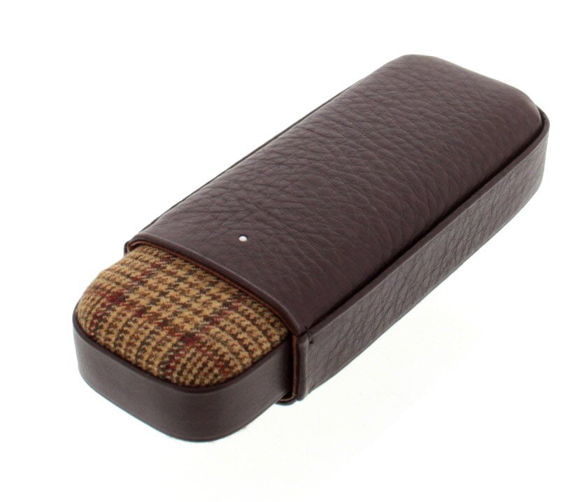 Dunhill White Spot Cigarren Etui Highland Brown 2F (HU0007H4)