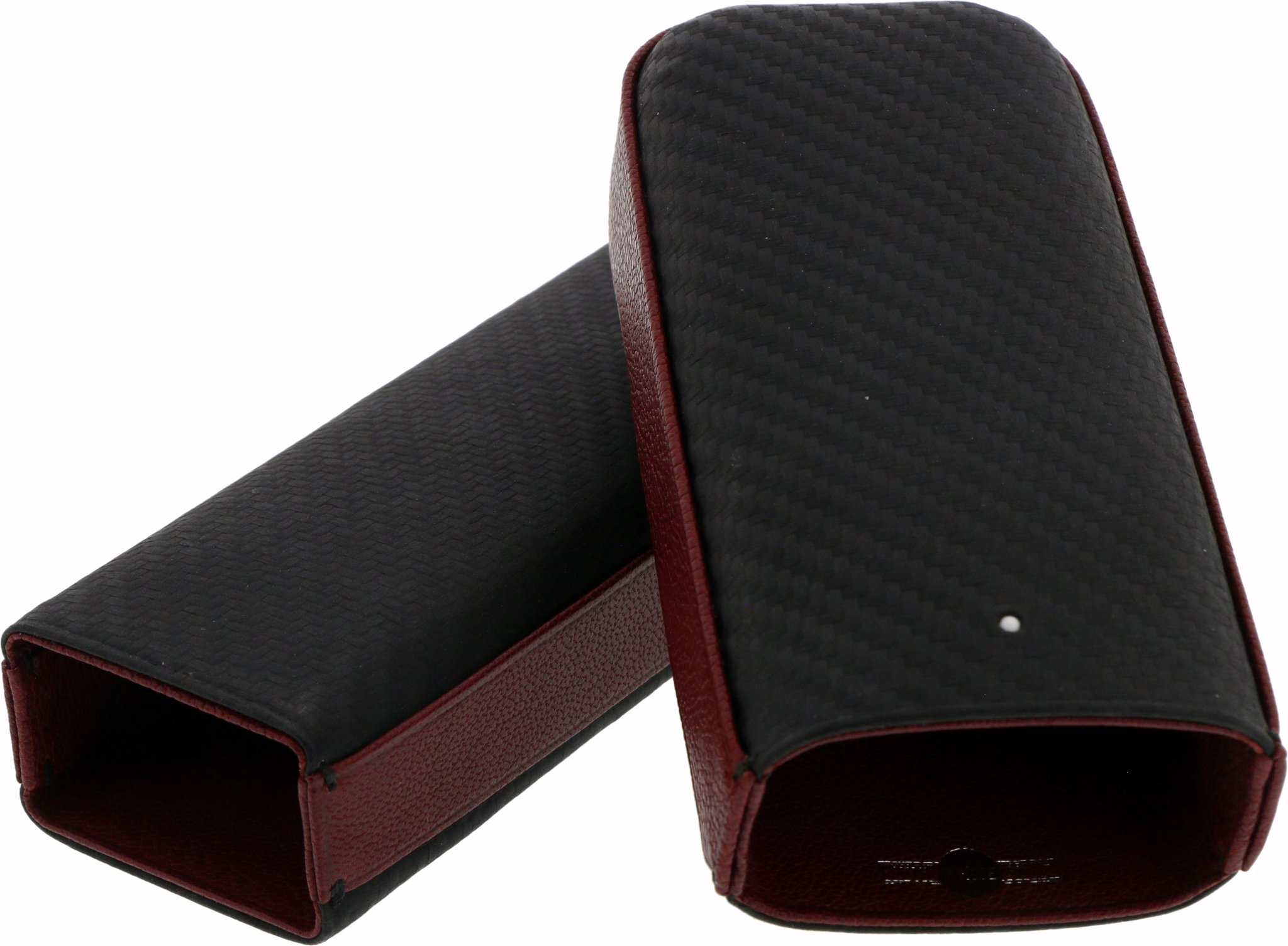 Dunhill The White Spot Zigarrenetui Carbon 2F Black/Red (HUCARBON1) offen