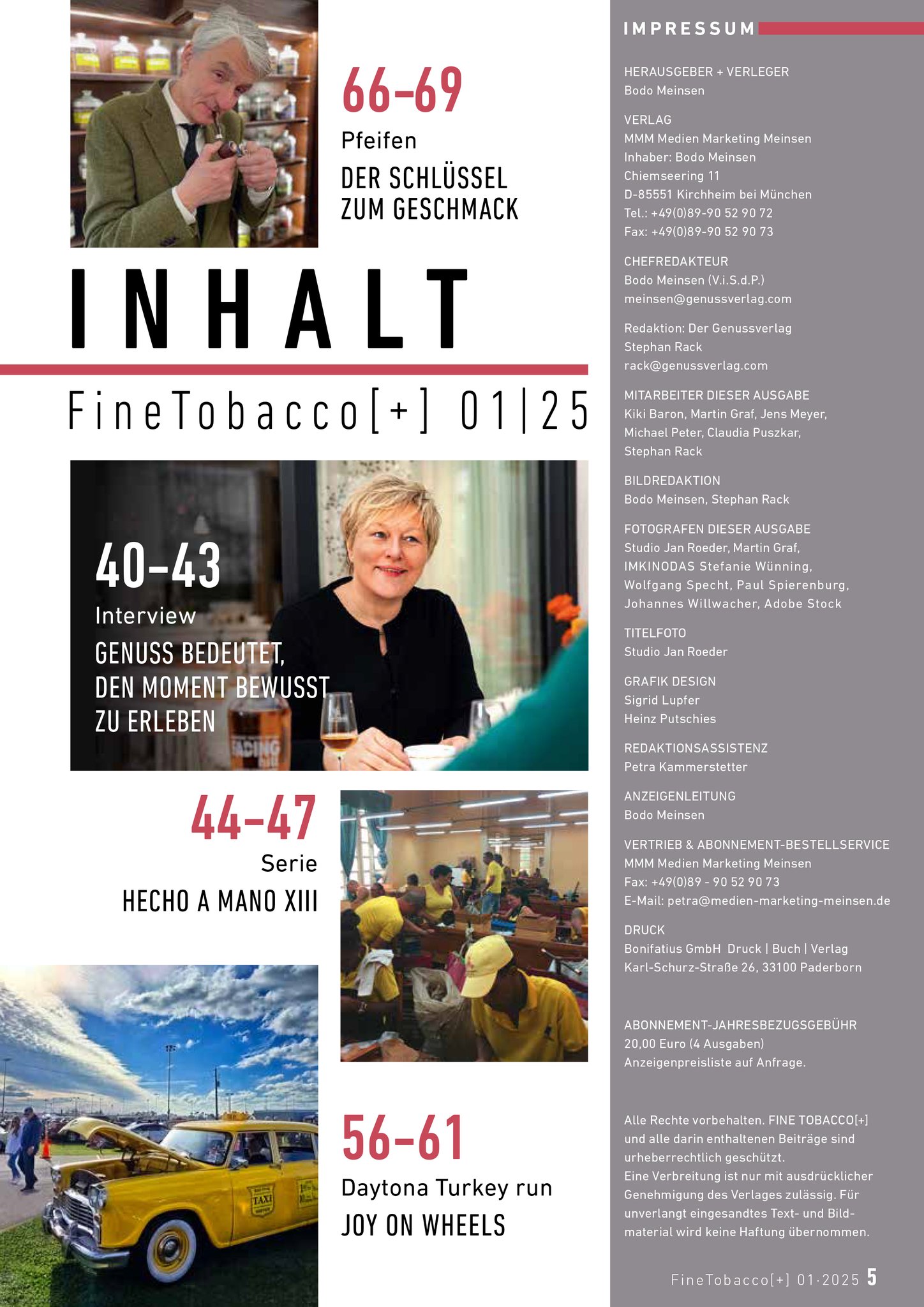 Ausgabe 2025/1 Inhalt 2