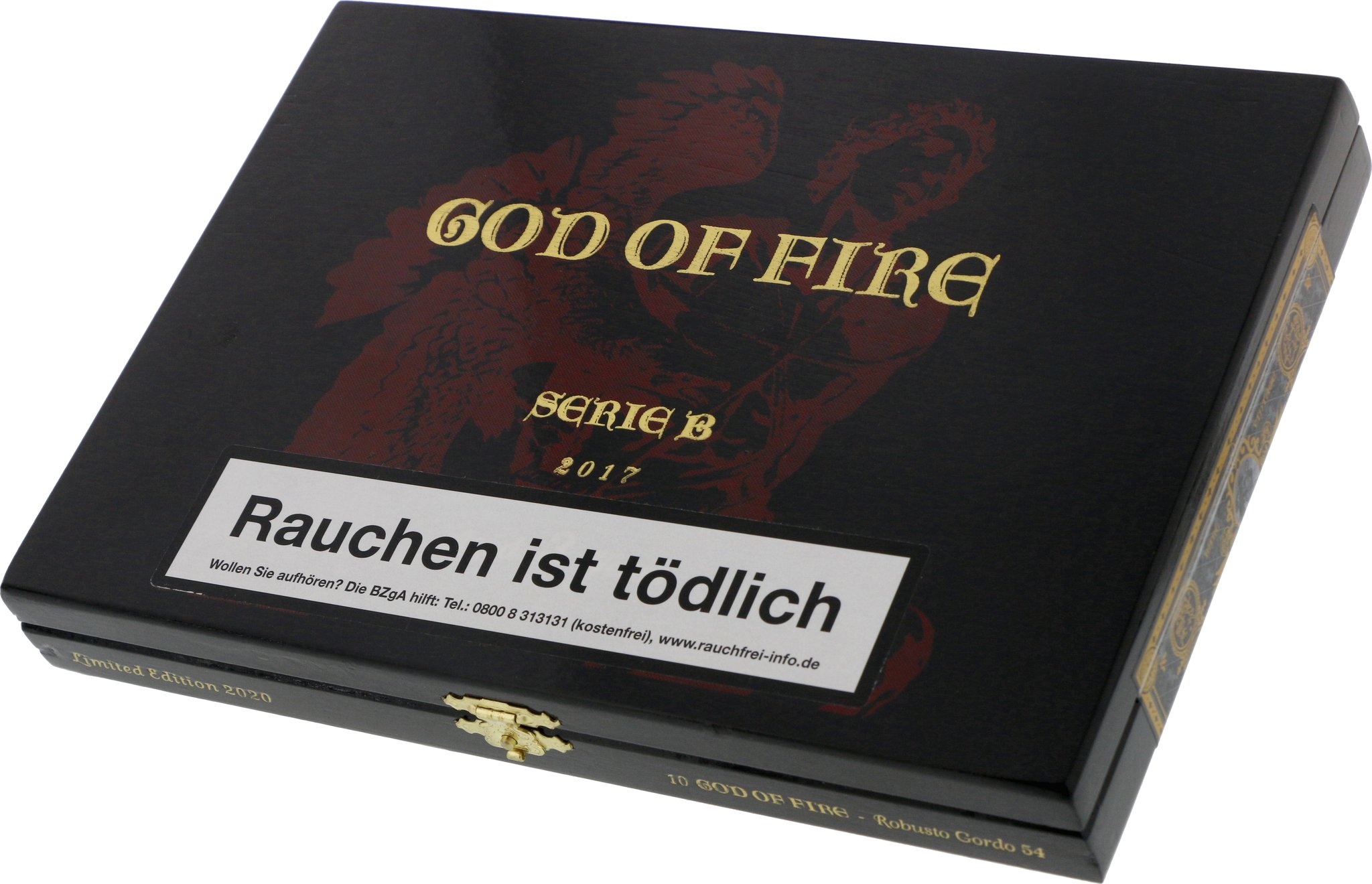 God of Fire by Arturo Fuente Serie B 2017 Robusto Gordo 54 (Limited Edition 2020) Kiste