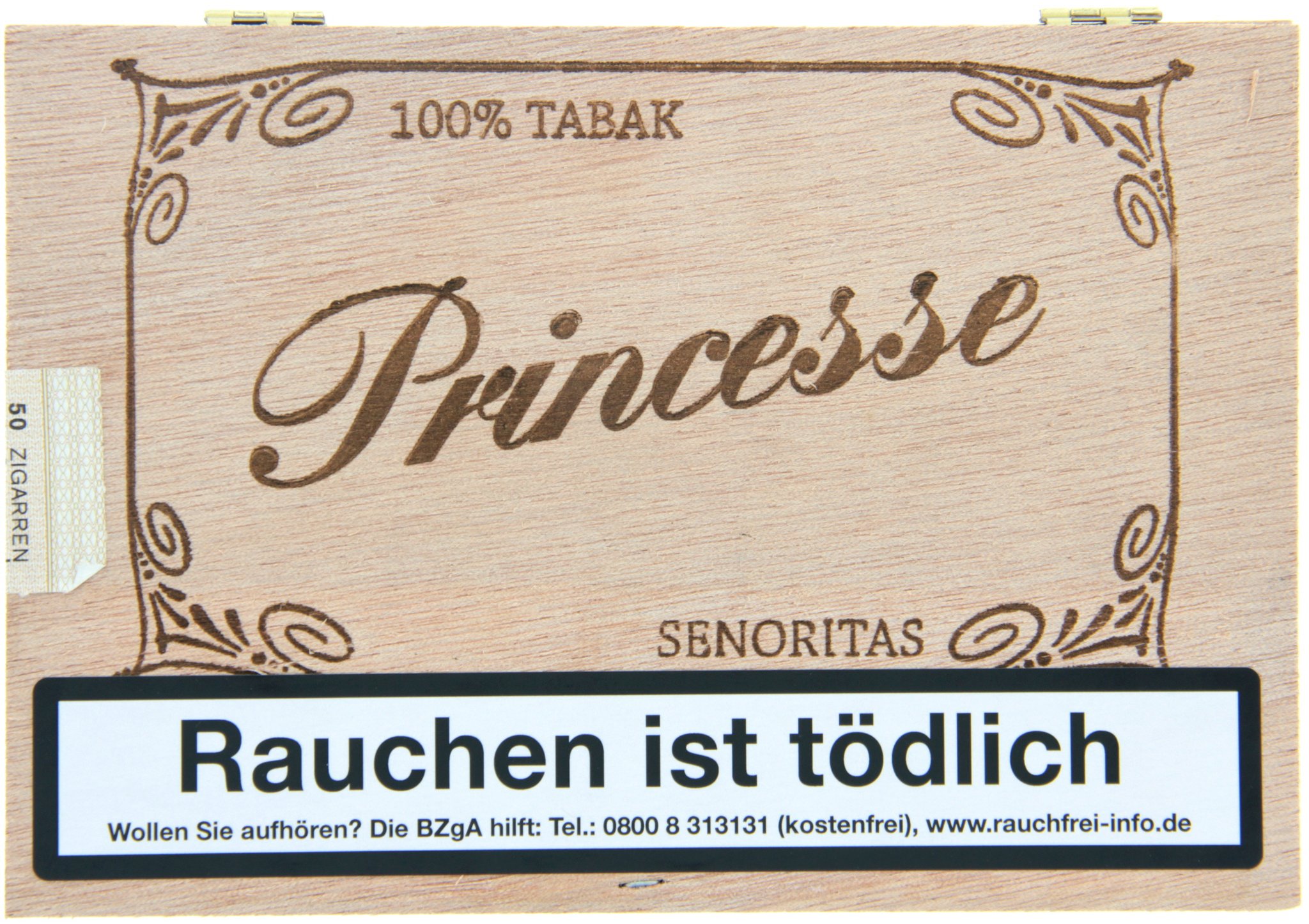 K. Kleinlagel Princesse Senoritas Sumatra 100% Tabak
