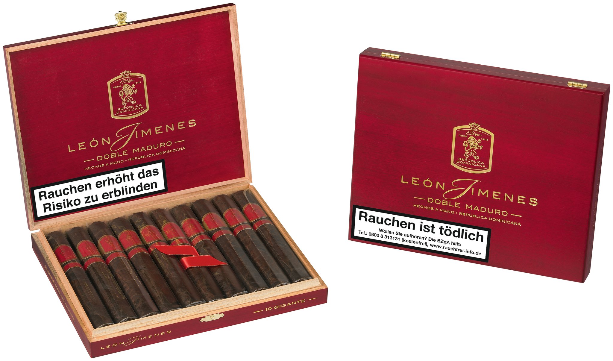 Leon Jimenes Double Maduro Gigante Kiste offen