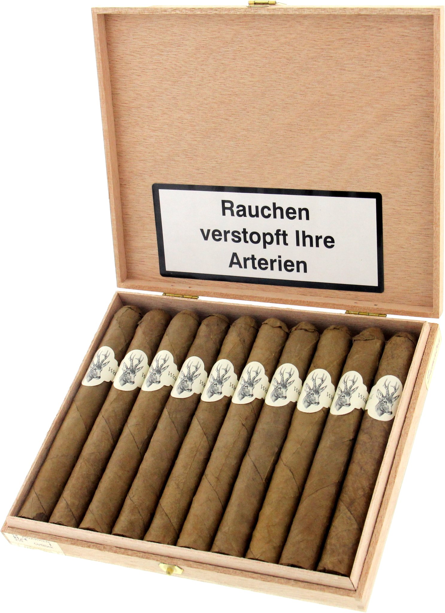Don Stefano Weidmannsheil Corona Sumatra (Platzhirsch) 10er Kiste offen