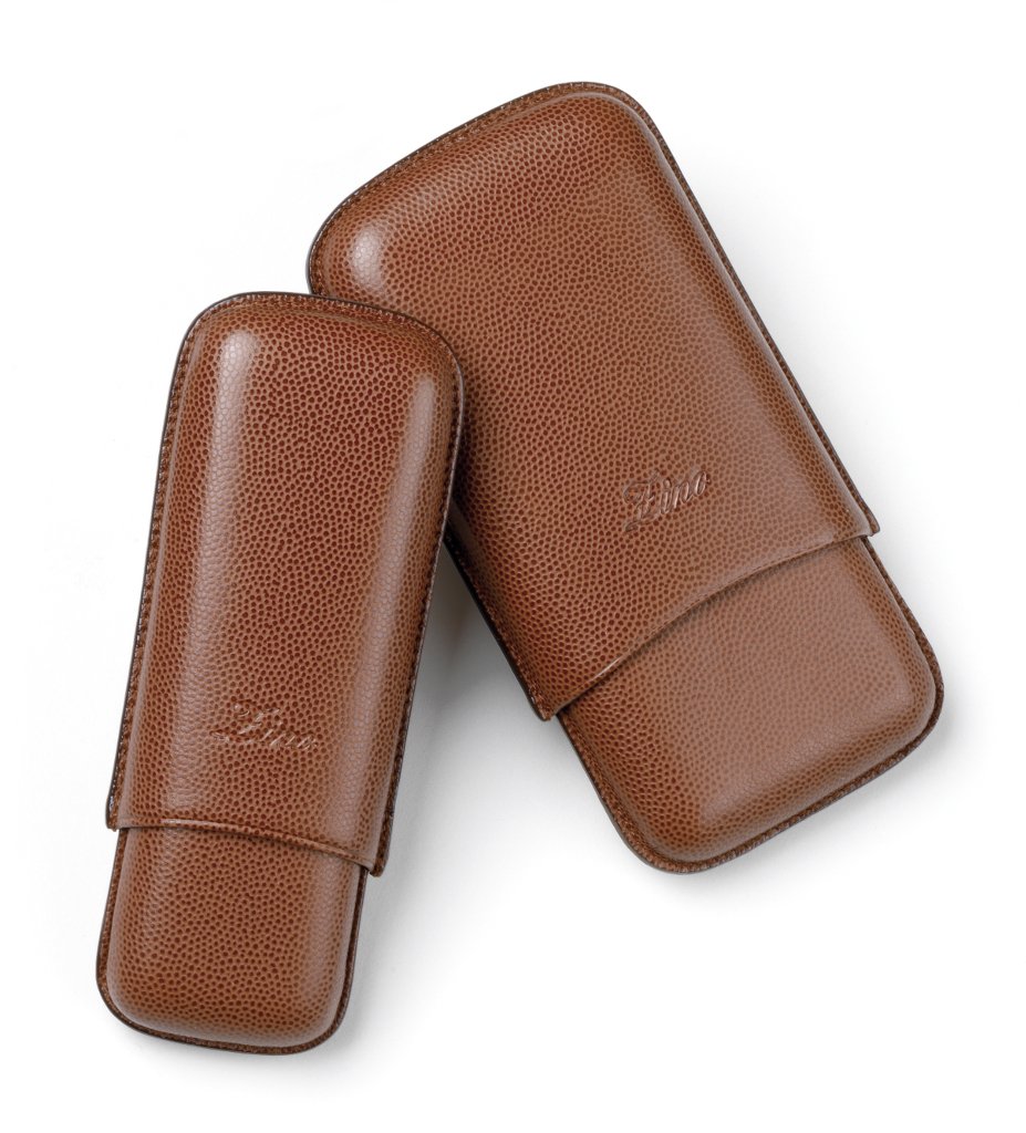 Zino Leder Cigarrenetui braun Robusto 2 (R2 - 3549)