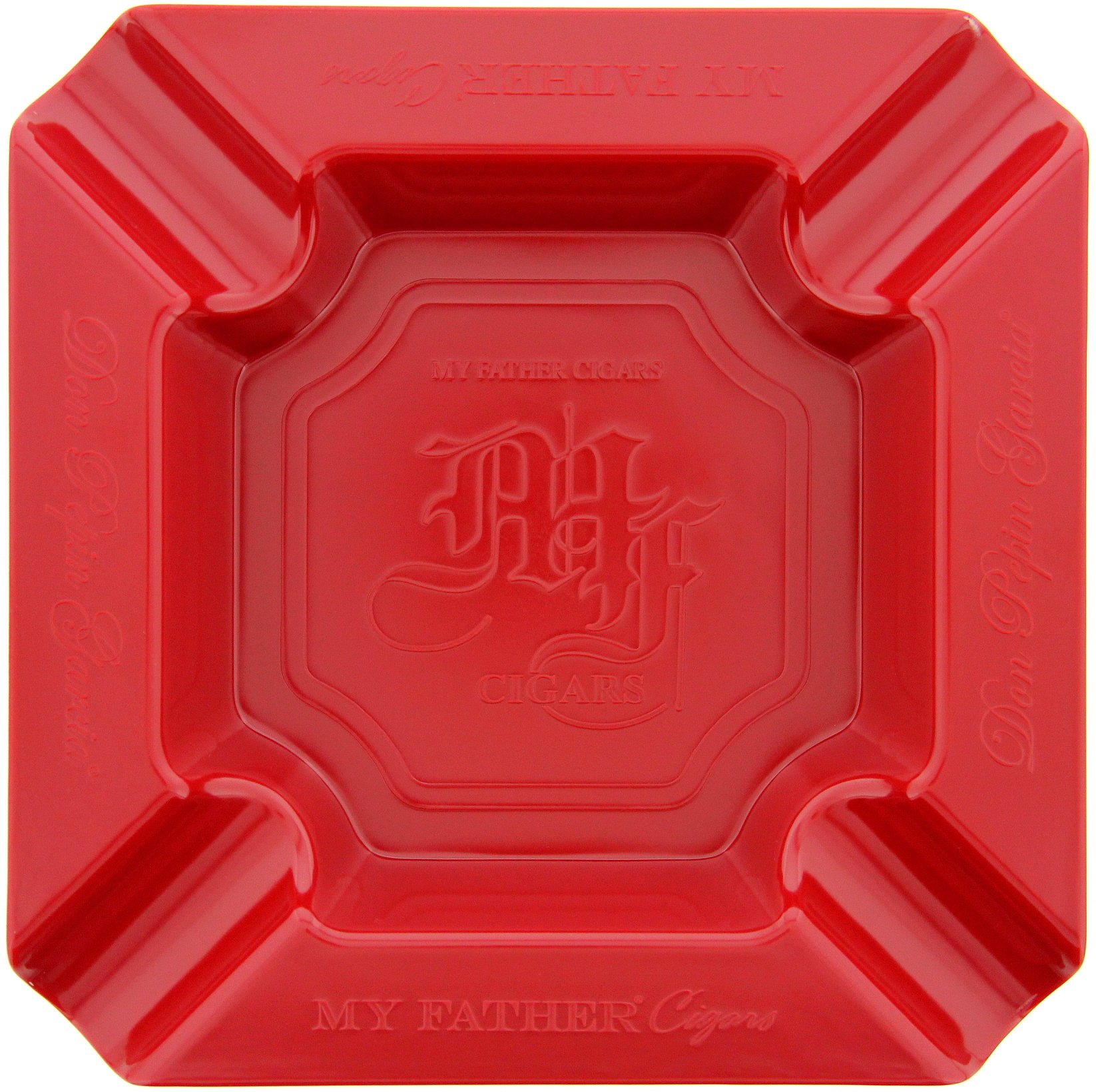 Don Pepin Zigarrenascher My Father Cigars 4er Ascher (Melamin ROT)