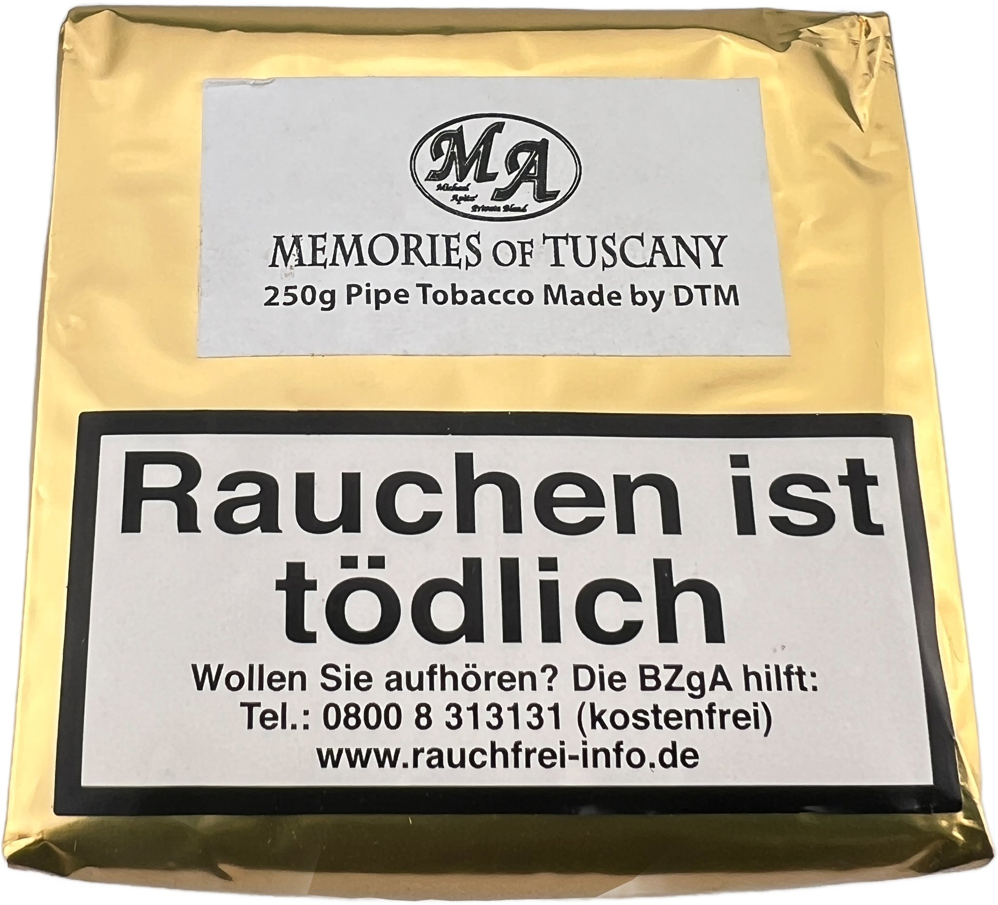 Dan Tobacco DTM Pfeifentabak Memories of Tuscany 250g Pouch