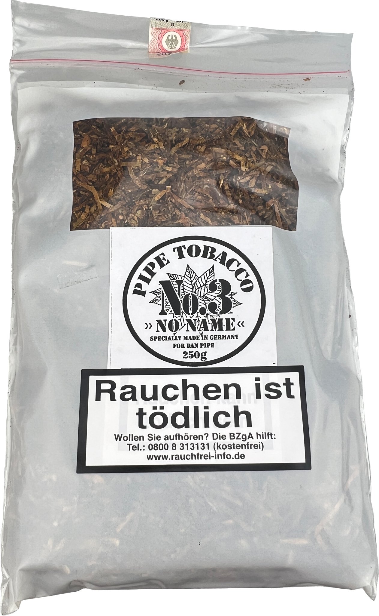 Dan Tobacco DTM Pfeifentabak No.3 No Name 250g Pouch