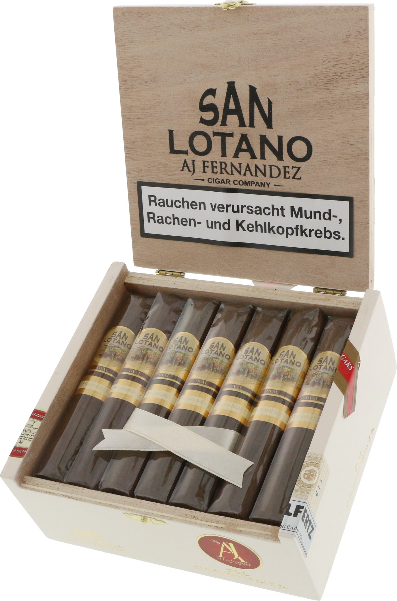 A.J. Fernandez San Lotano Oval (Box pressed) Robusto alte Version Kiste offen