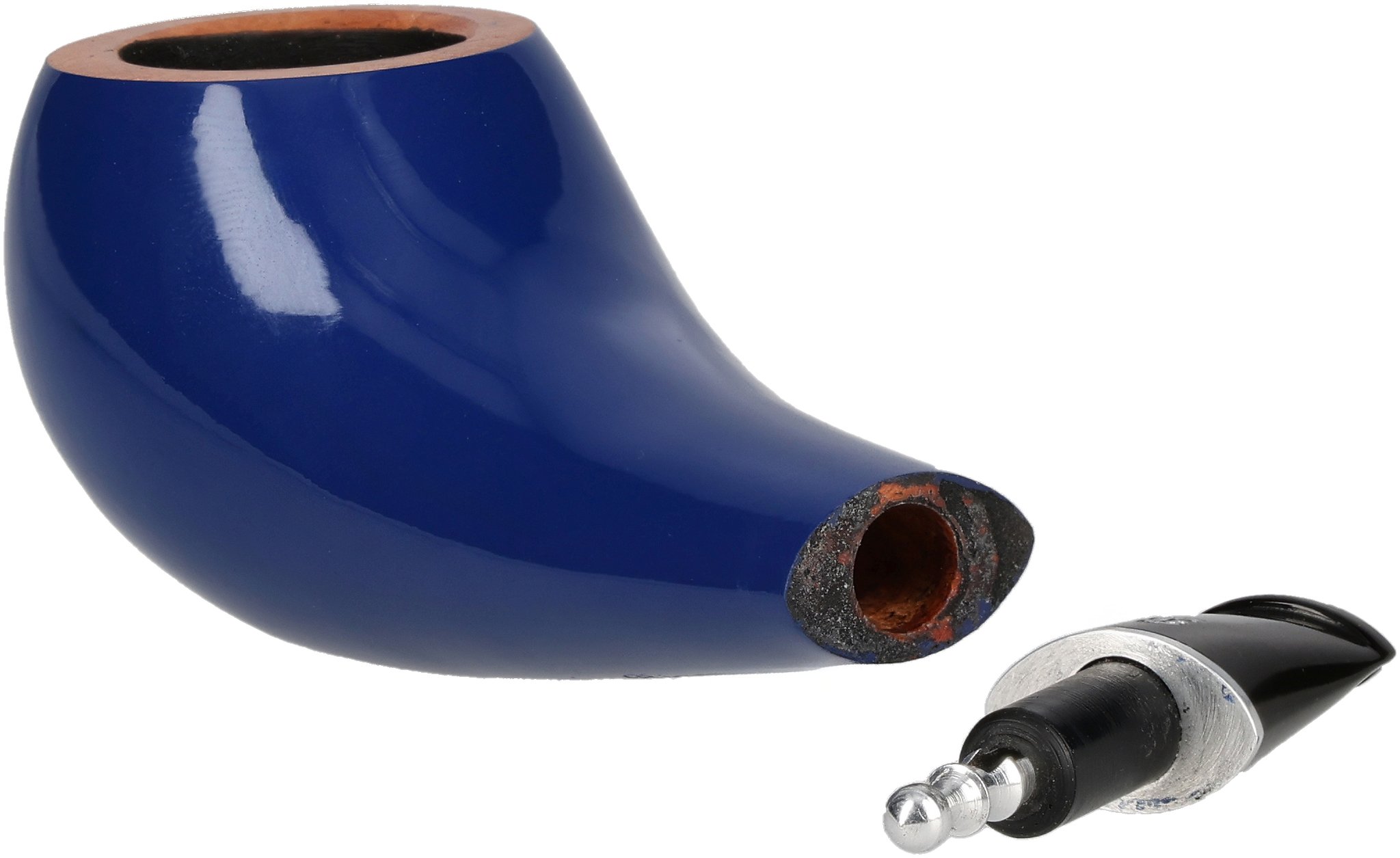 Big Ben Pipo Pfeifen Blau Lackiert_06