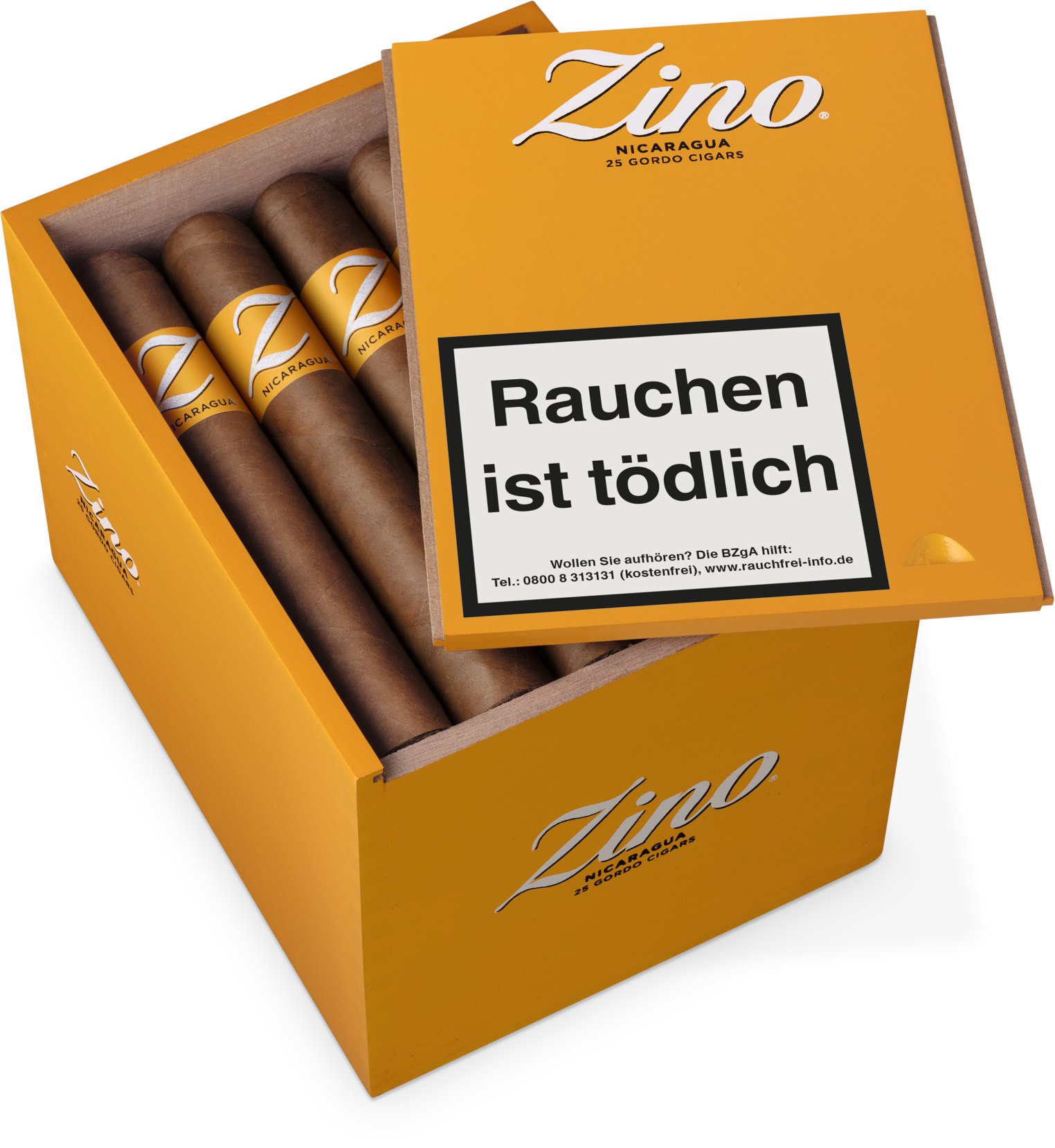 Zino Nicaragua Gordo 25er Kiste offen