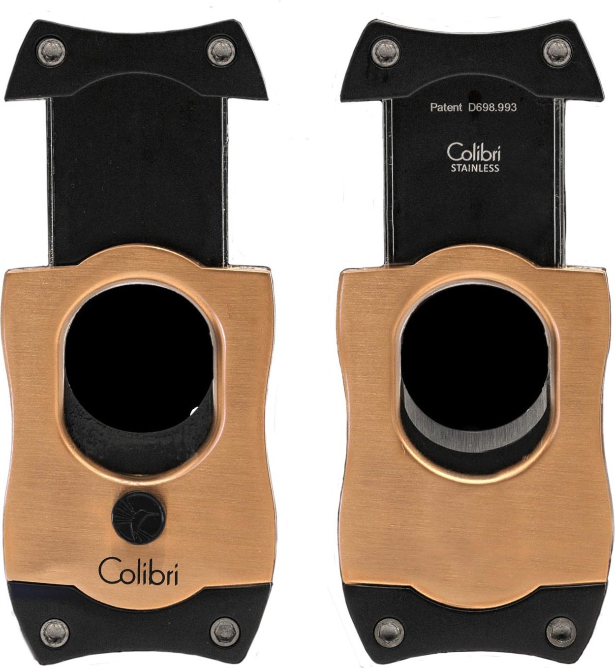 Colibri S-Cut II 26 mm rosegold-schwarz (591957) beide Seiten offen