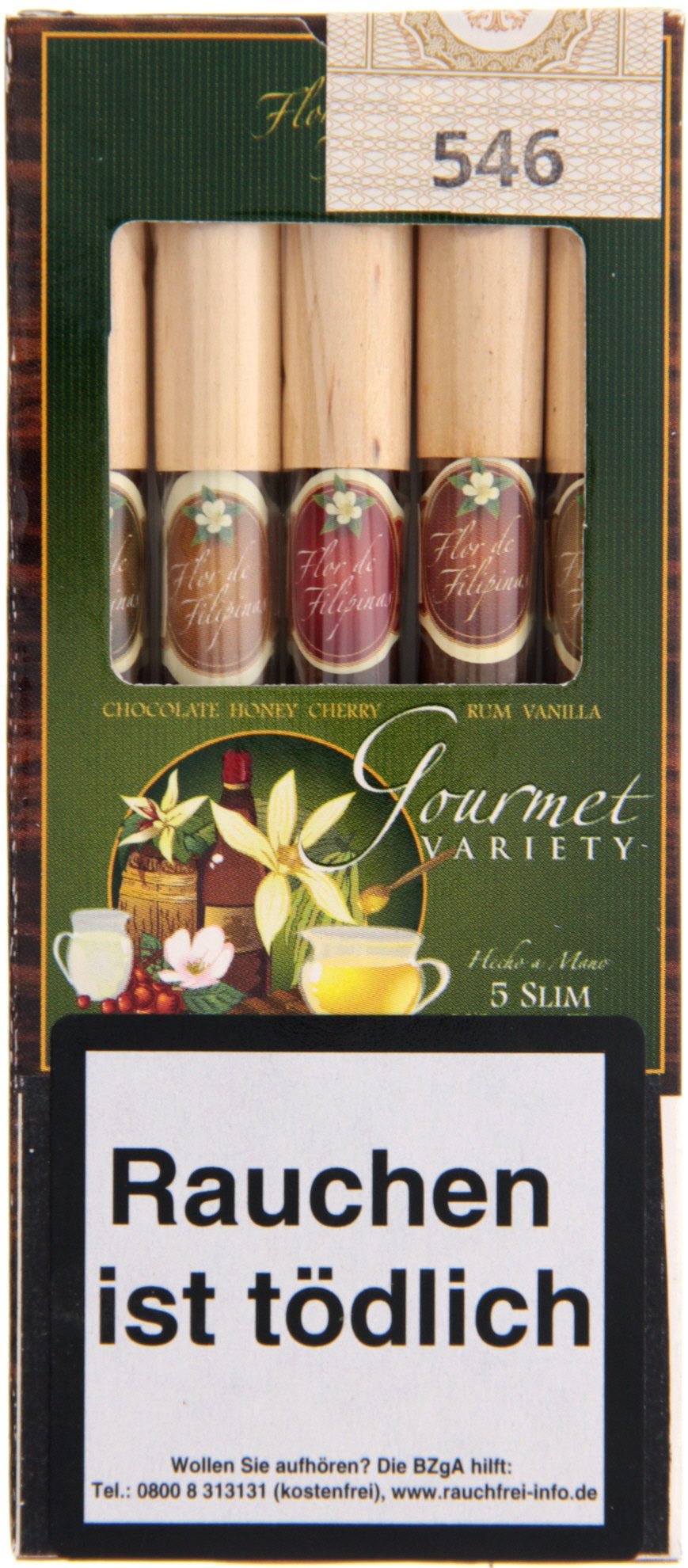 Flor de Filipinas Aromatic Flavours Slim Panetela Wood Tips Gourmet Variety