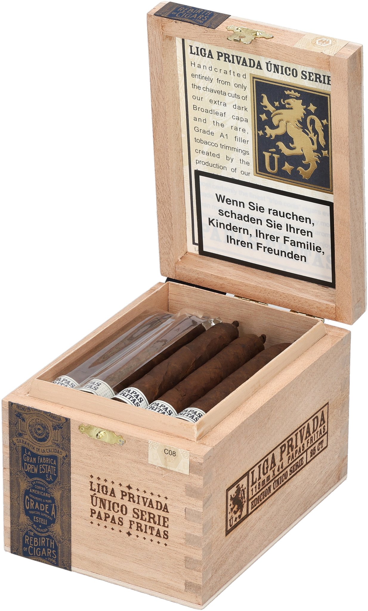 Unico Papas Fritas box open