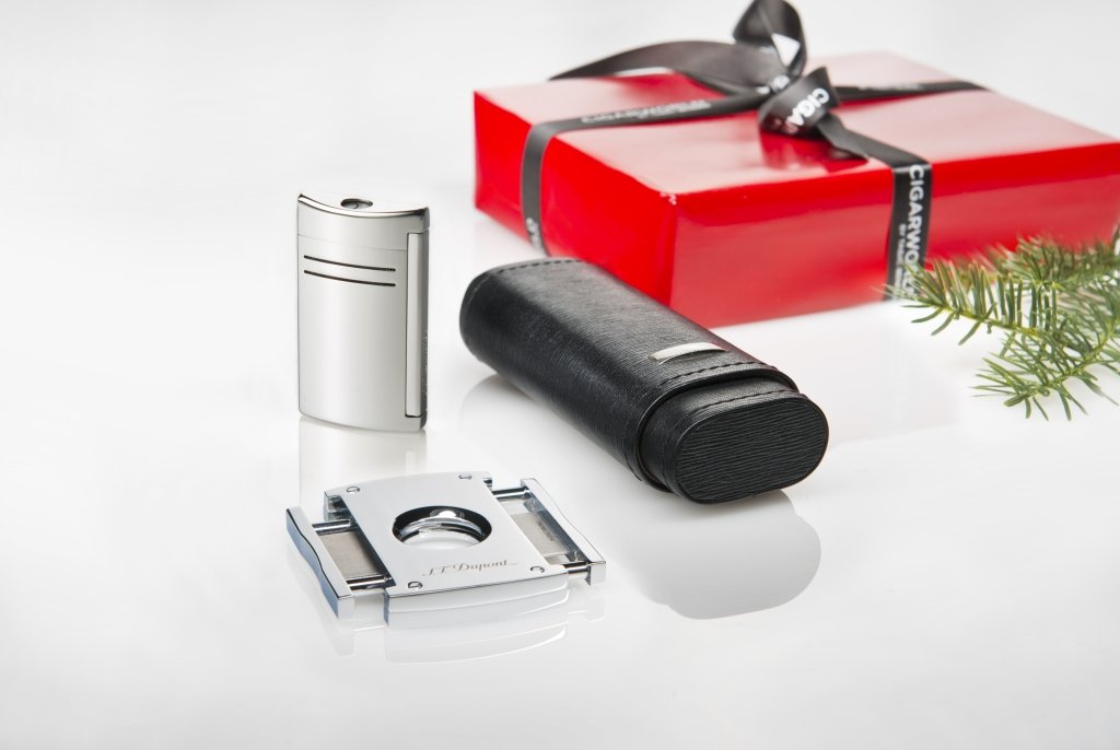 S.T. Dupont Geschenkset Maxijet Cutter (chrom)