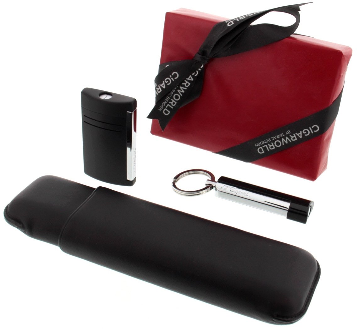 S.T. Dupont Maxijet Punch Geschenkset (schwarz)