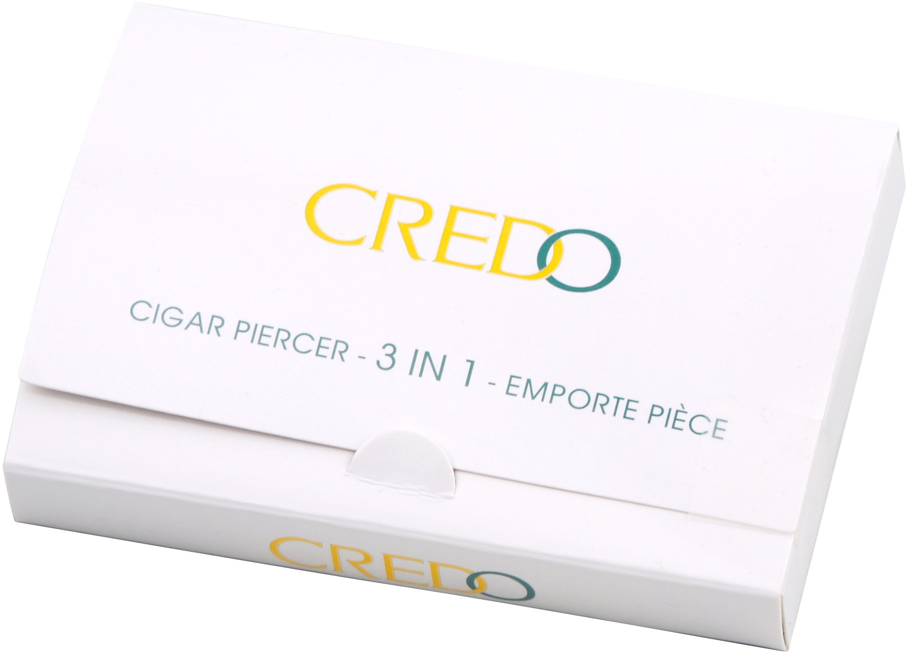 Credo Zigarrenbohrer oval 3-in-1 Punch mit Kette Silber (592561) Verpackung