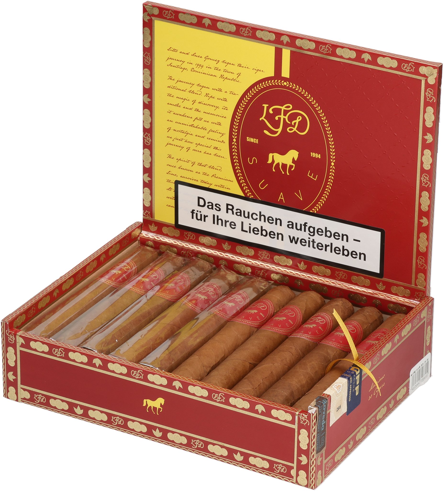 Suave Maximo box open