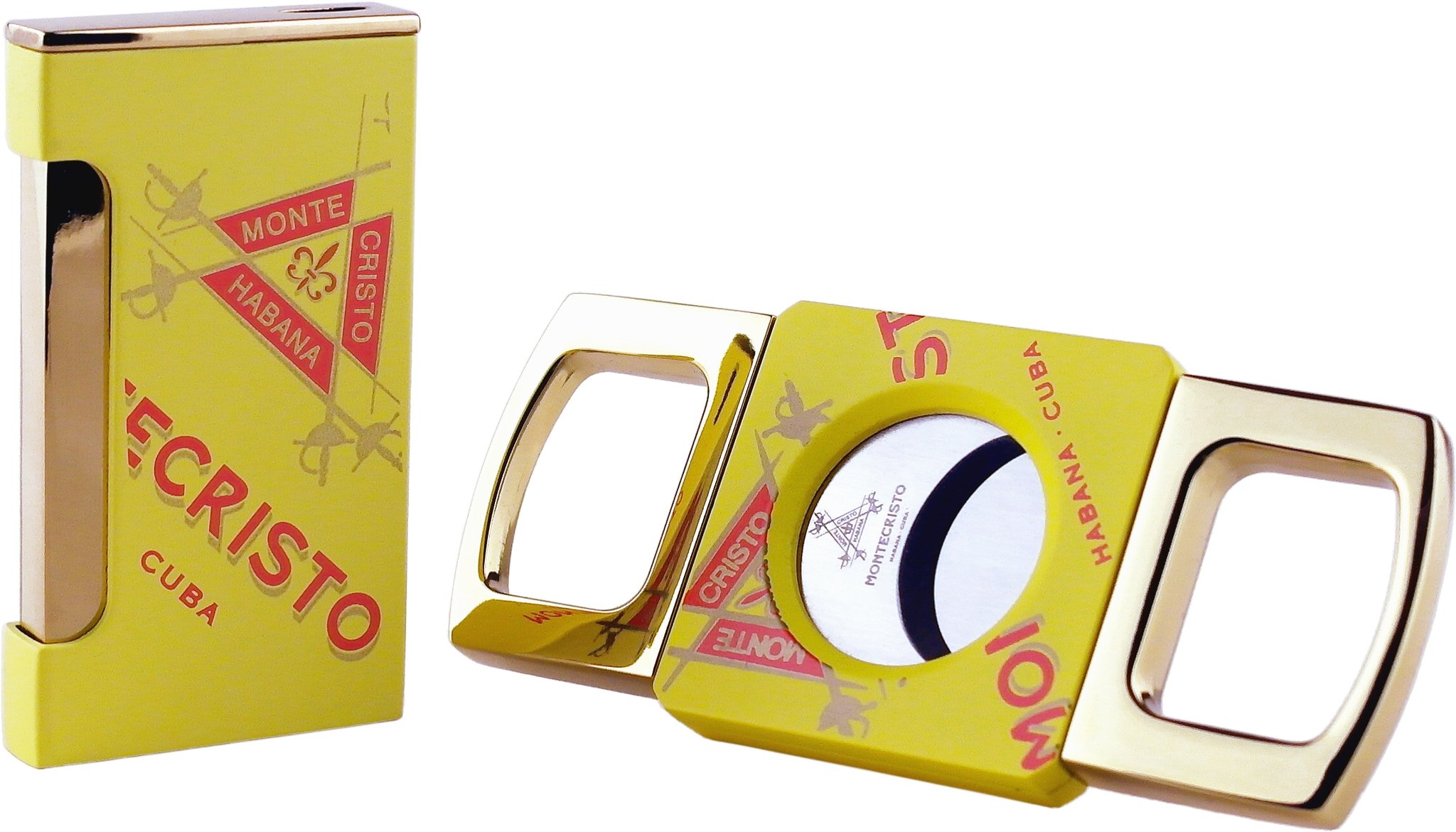 Feuerzeug und Cutter Montecristo