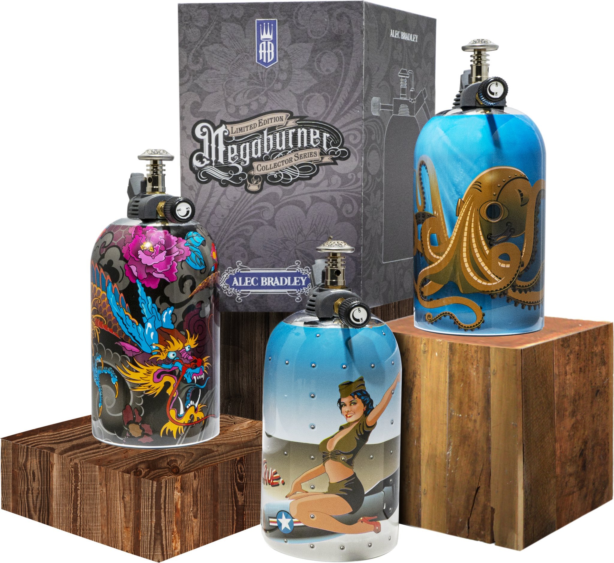 Alec Bradley Lighters Mega Burner "Octobot" (01700.4) Stimmungsbild