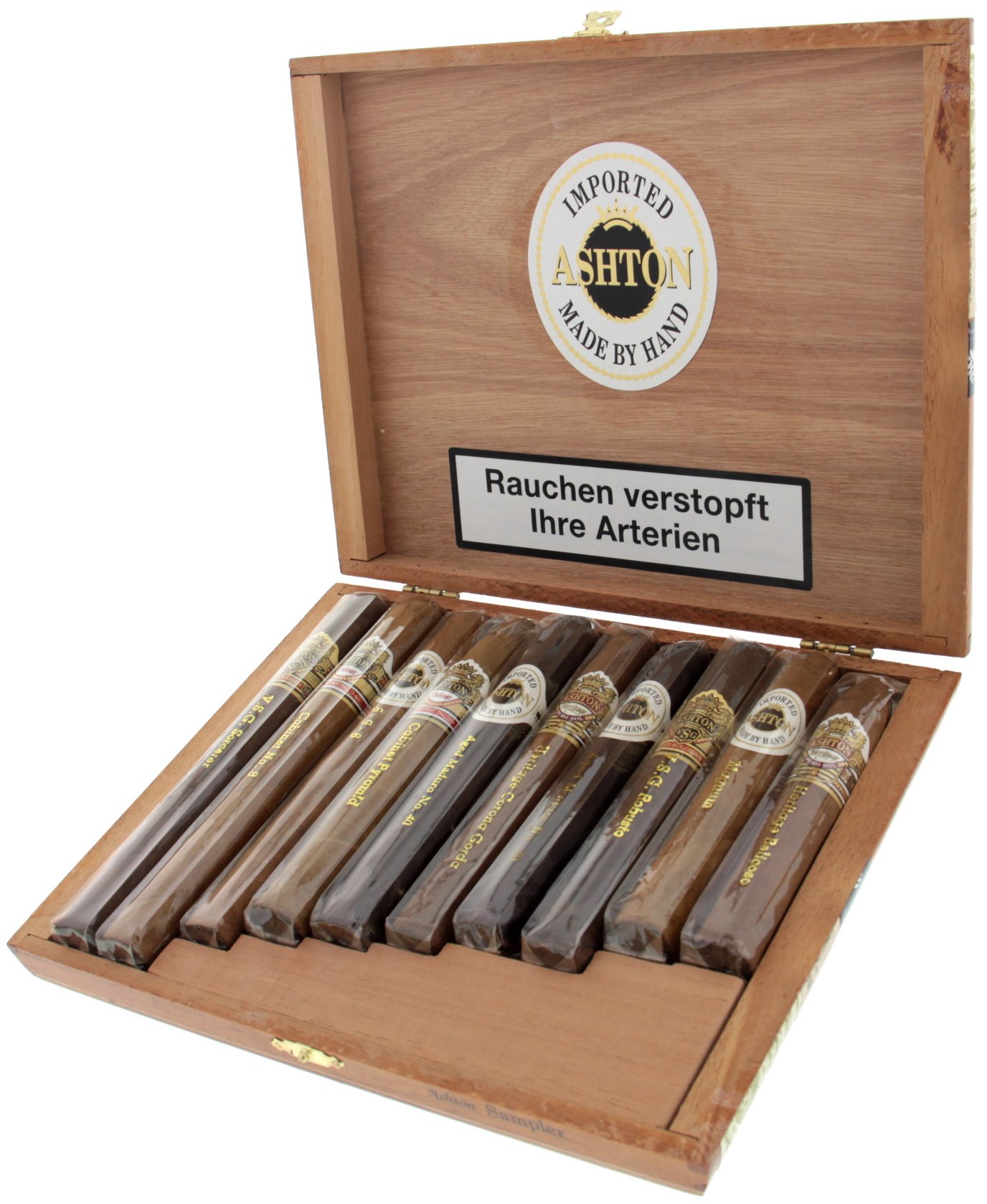 Ashton Sampler Ashton Sampler (10 Zigarren) offen