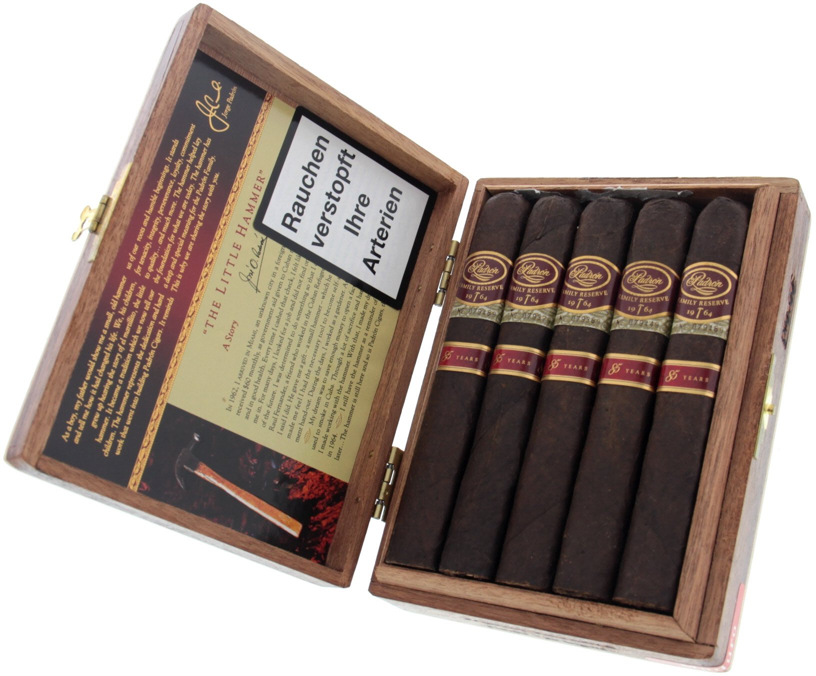 Padron Family Reserve No. 85 MADURO Kiste offen