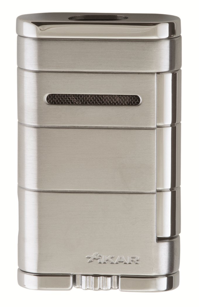 Xikar Allume (Double Jet) Steel - Silver (533SL)