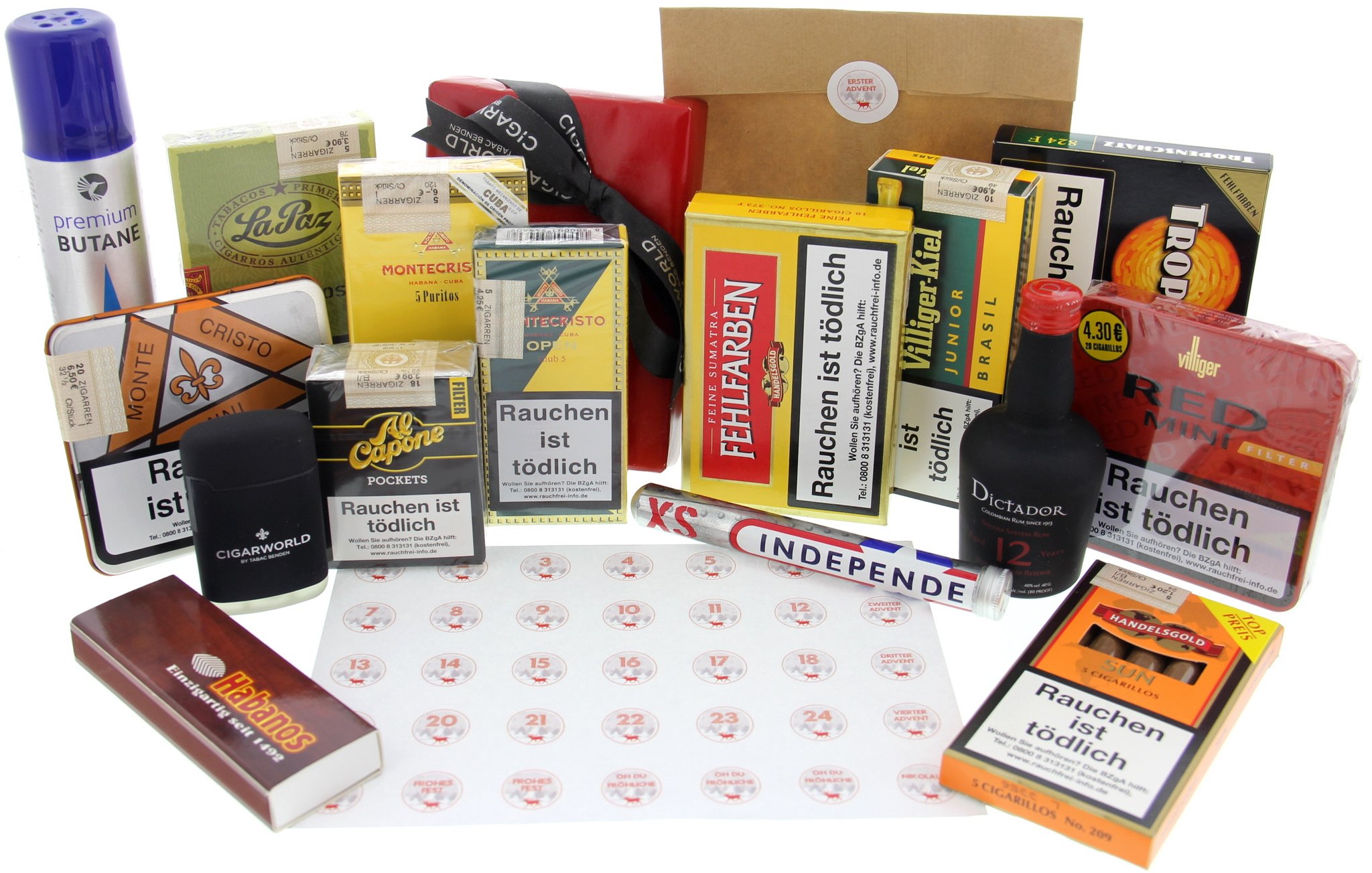 CIGARWORLD Adventskalender Weihnachten 2017 Zigarillos