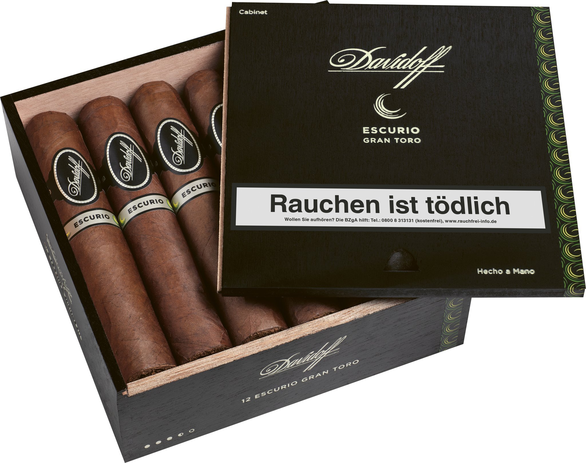Davidoff Escurio Gran Toro 12er Kiste Detailbild