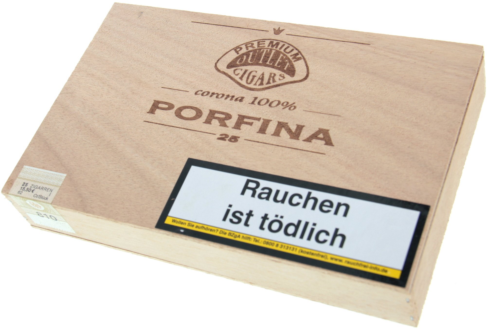 Premium Outlet Cigars Porfina 100% Tabak Corona Brasil (83760)