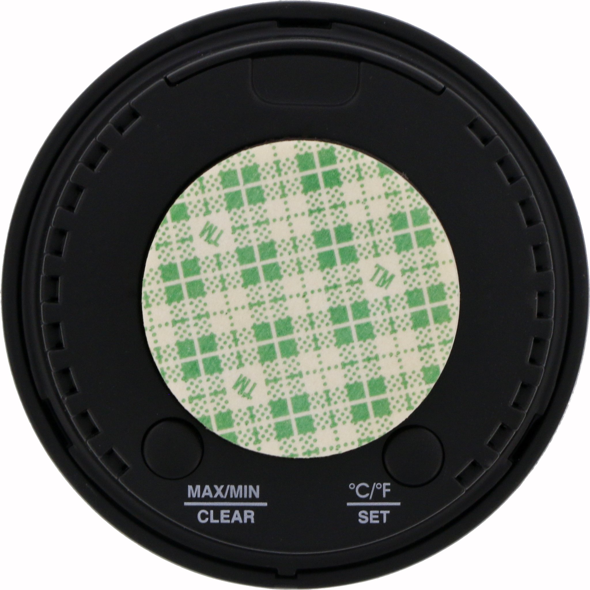 Cigar Oasis Caliber 4R Hygrometer mit silbernem Rand Rückansicht