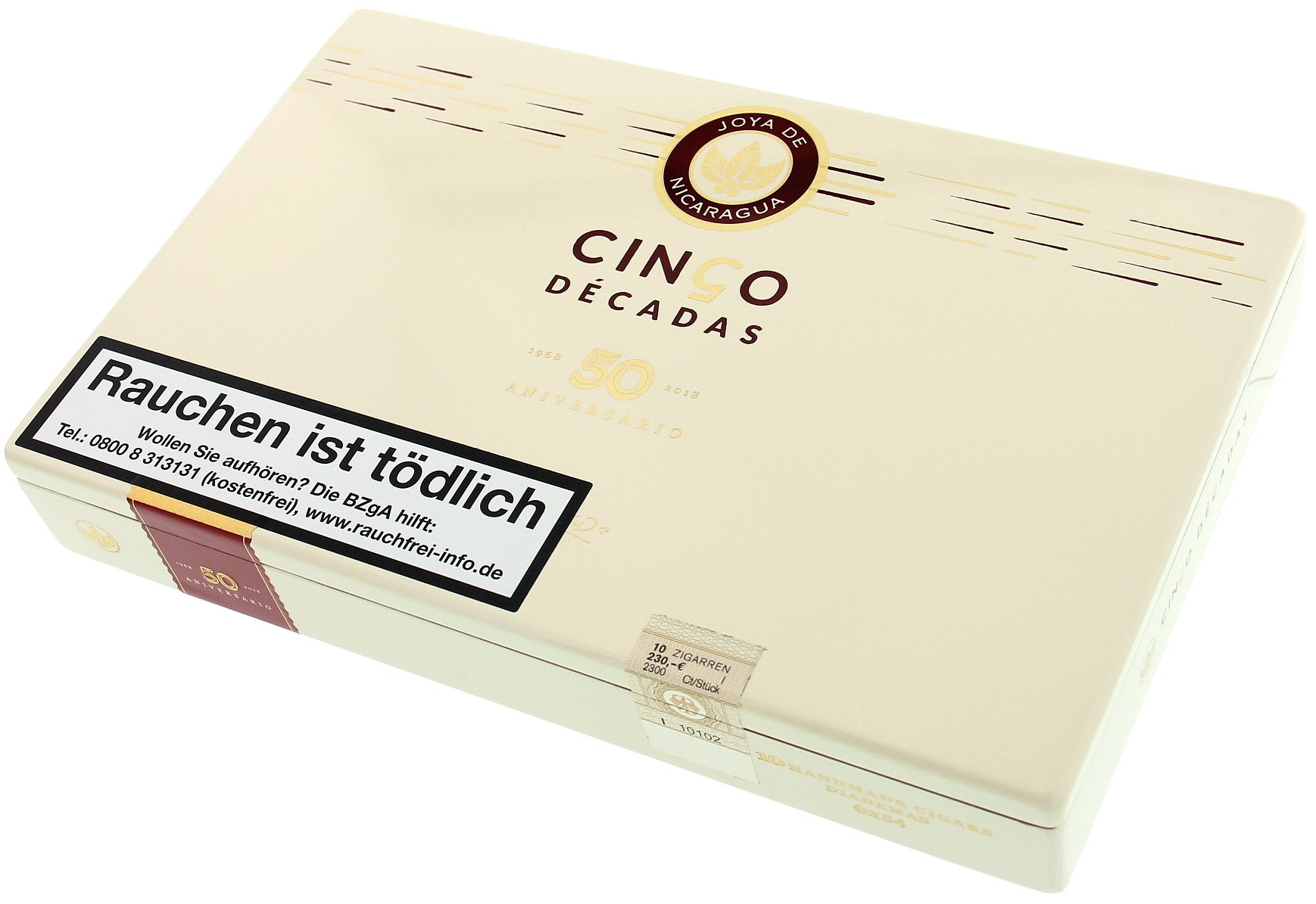 Joya de Nicaragua Reserva Especial Cuatro Cinco Decadas Diademas Kiste