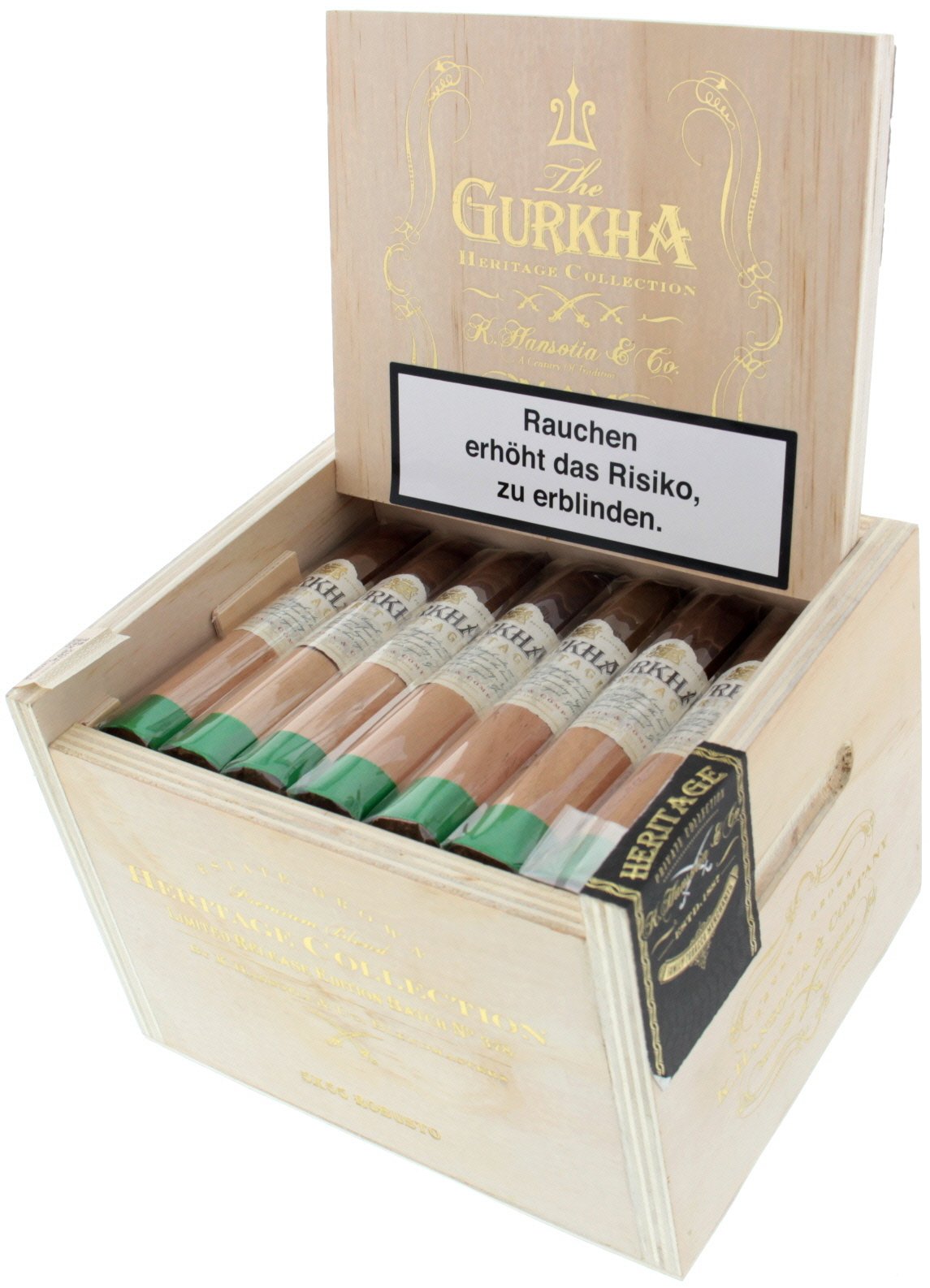Gurkha Heritage Robusto Kiste offen