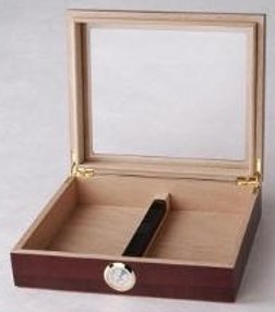 Angelo Humidor inkl. Schwamm-Befeuchter (transparenter Deckel)